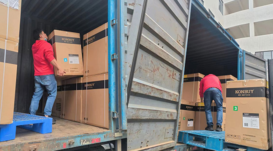 整裝待發(fā)！客戶50臺衣物烘干機裝柜完畢