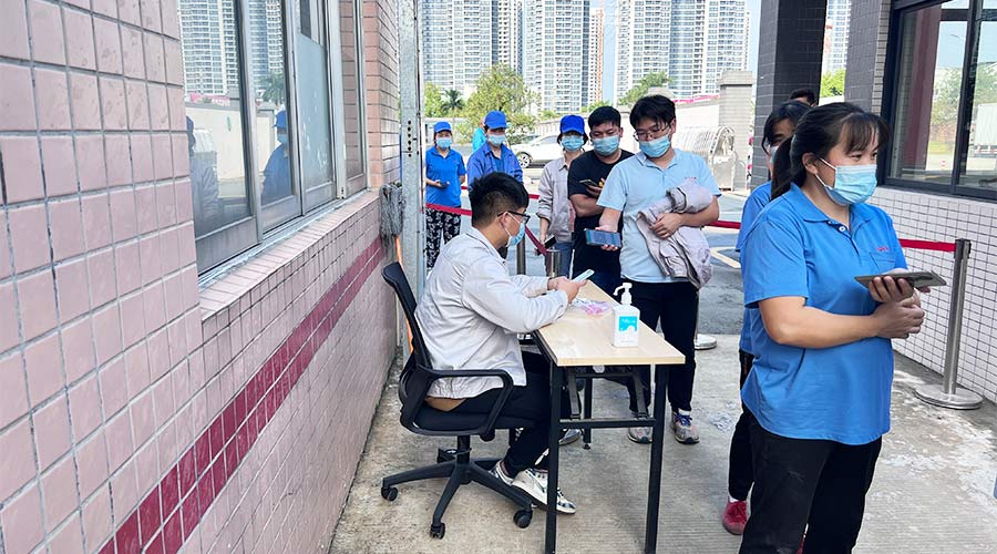 迅速防疫！金環(huán)電器積極配合醫(yī)護(hù)人員上門測(cè)核酸！