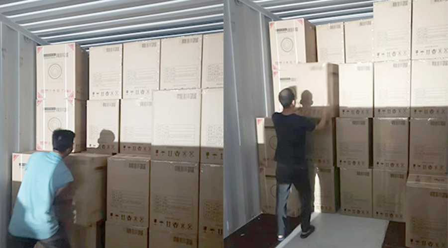 裝柜日常！日本客戶Sentern滾筒干衣機(jī)順利出貨