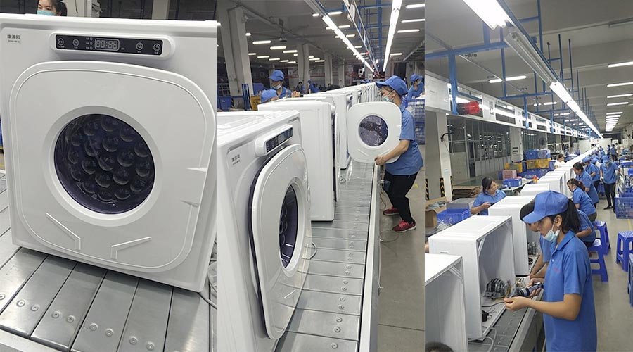 現(xiàn)場(chǎng)圖示！家用干衣機(jī)工廠生產(chǎn)線組成