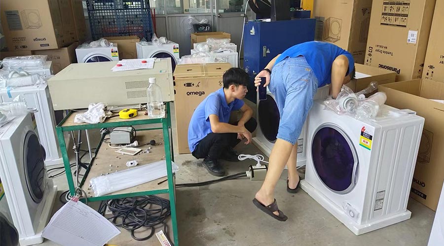 驗貨省心省力！澳洲omega客戶稱贊衣物烘干機代工質(zhì)量高