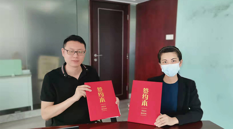 祝賀！金環(huán)電器與寧波某品牌電商客戶再次合作，簽約成功！