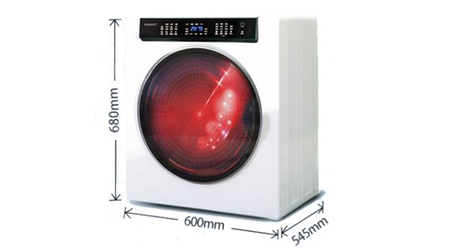 大型烘干機設備：7kg衣物烘干機產品尺寸介紹